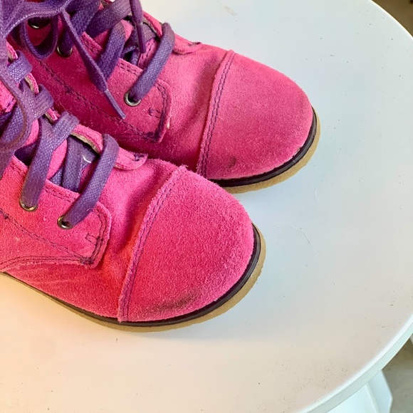 Pediped Flex Tall pink suede boots SIZE US 9-9.5/ EU 26 - Picture 7 of 11